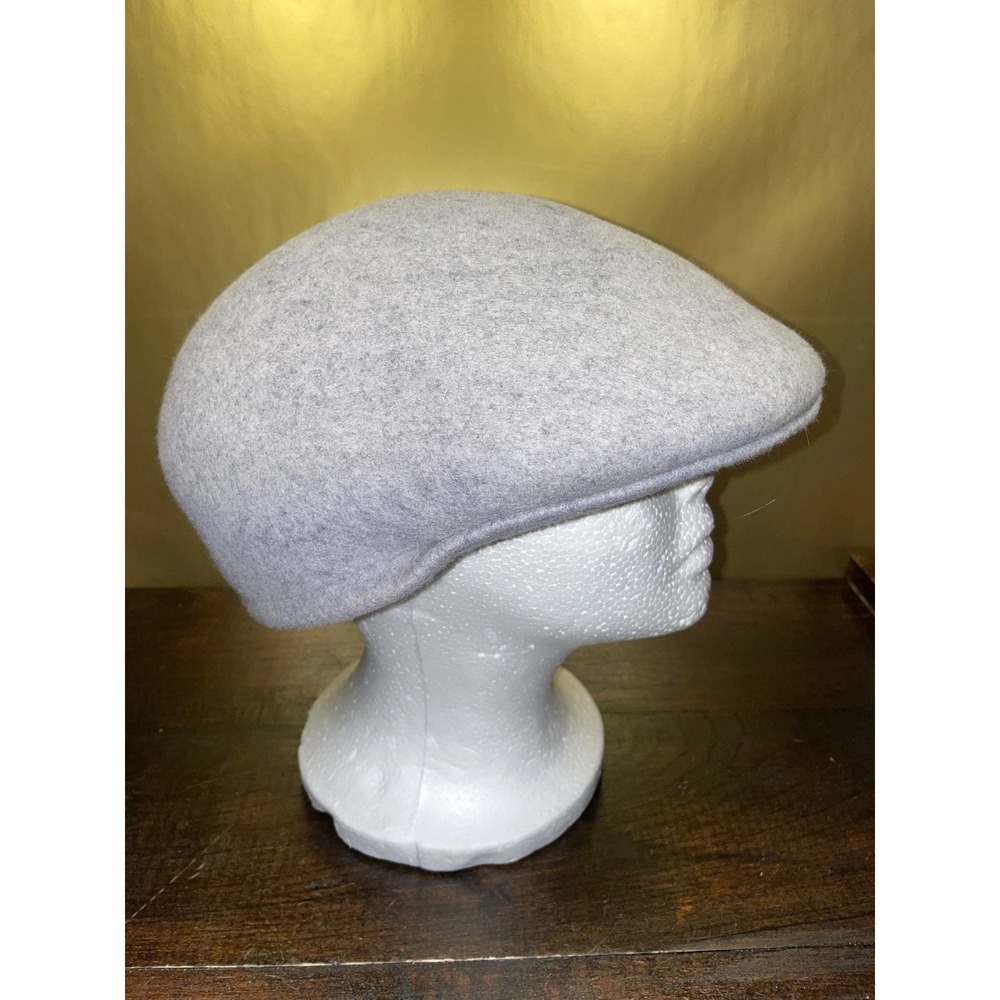 Bruno Capelo Men's Light Gray Wool Blend Flat‎ Cap Hat Sz XL Tyson Collection